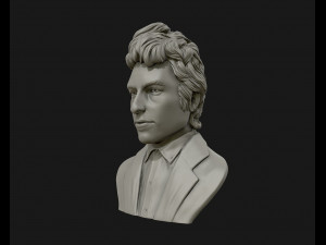 bob dylan 3d sculpture ready to 3d print 3d print model 3D Baskı Modeli