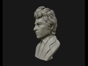 bob dylan 3d sculpture ready to 3d print 3d print model 3D Print Model