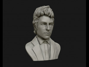 bob dylan 3d sculpture ready to 3d print 3d print model 3D Baskı Modeli
