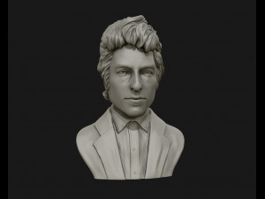 bob dylan 3d sculpture ready to 3d print 3d print model 3D Baskı Modeli