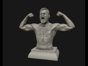 conor mcgregor 3d sculpture ready to 3d print 3d print model 3D Print Model