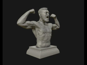 conor mcgregor 3d sculpture ready to 3d print 3d print model 3D Print Model