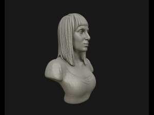cher portrait sculpture ready to 3d print 3d print model 3D Print Model