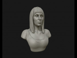 cher portrait sculpture ready to 3d print 3d print model 3D Print Model