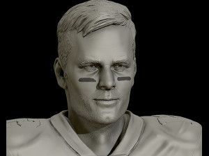 tom brady 3d sculpture 3d print model 3D Print Model