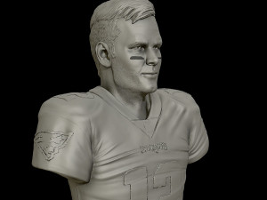 tom brady 3d sculpture 3d print model 3D Print Model