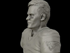 tom brady 3d sculpture 3d print model 3D Print Model