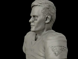 tom brady 3d sculpture 3d print model 3D Print Model