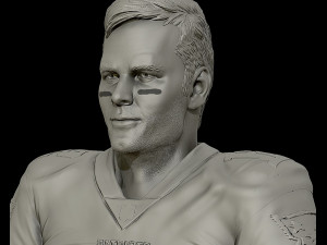 tom brady 3d sculpture 3d print model 3D Print Model