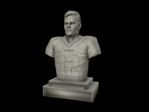 tom brady 3d sculpture 3d print model 3D Print Model
