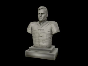 tom brady 3d sculpture 3d print model 3D Print Model