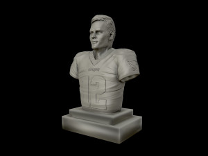 tom brady 3d sculpture 3d print model 3D Print Model