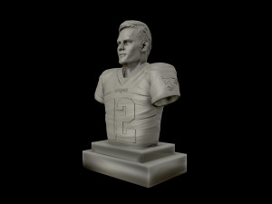 tom brady 3d sculpture 3d print model 3D Print Model
