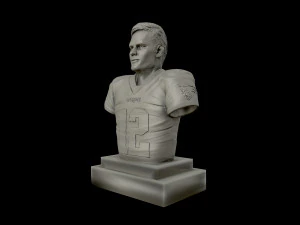 tom brady 3d sculpture 3d print model 3D Print Model