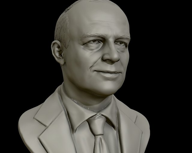 dwight d eisenhower portrait sculpture 3d print model 3D-printmodel .c4d .max .obj .3ds .fbx .stl .blend 