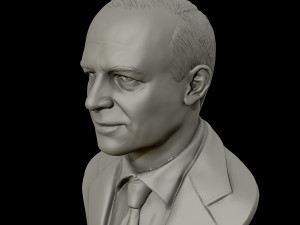 dwight d eisenhower portrait sculpture 3d print model 3D-printmodel