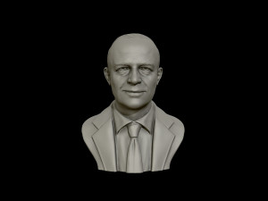 dwight d eisenhower portrait sculpture 3d print model 3D-printmodel
