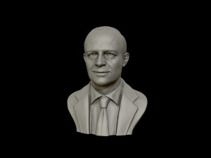 dwight d eisenhower portrait sculpture 3d print model 3D-printmodel