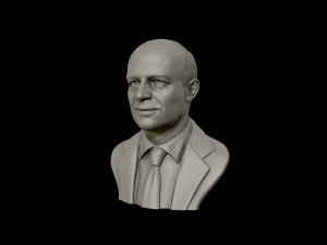 dwight d eisenhower portrait sculpture 3d print model 3D-printmodel