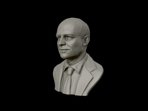 dwight d eisenhower portrait sculpture 3d print model 3D-printmodel