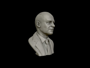 dwight d eisenhower portrait sculpture 3d print model 3D-printmodel