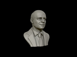 dwight d eisenhower portrait sculpture 3d print model 3D-printmodel