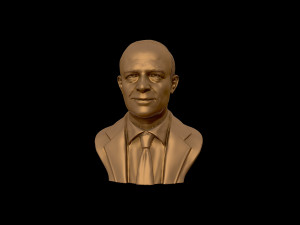 dwight d eisenhower portrait sculpture 3d print model 3D-printmodel