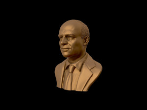 dwight d eisenhower portrait sculpture 3d print model 3D-printmodel