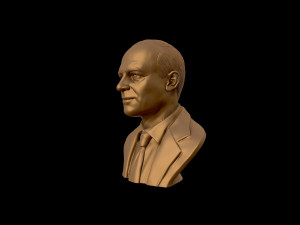 dwight d eisenhower portrait sculpture 3d print model 3D-printmodel