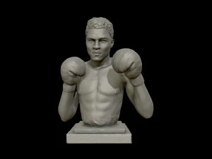 patung muhammad ali model cetak 3d Model Cetak 3D