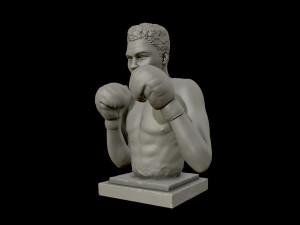 muhammad ali sculpture 3d print model 3D प्रिंट मॉडल