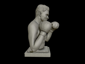 muhammad ali sculpture 3d print model 3D प्रिंट मॉडल