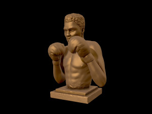 muhammad ali sculpture 3d print model 3D प्रिंट मॉडल