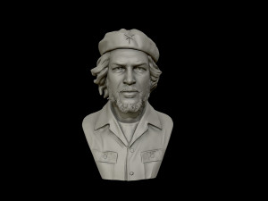che guevara 3d portrait sculpture 3d print model 3Dプリントモデル