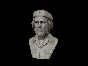 che guevara 3d portrait sculpture 3d print model 3Dプリントモデル