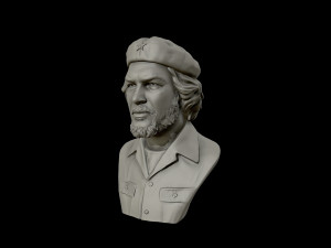 che guevara 3d portrait sculpture 3d print model 3Dプリントモデル