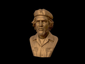 che guevara 3d portrait sculpture 3d print model 3Dプリントモデル