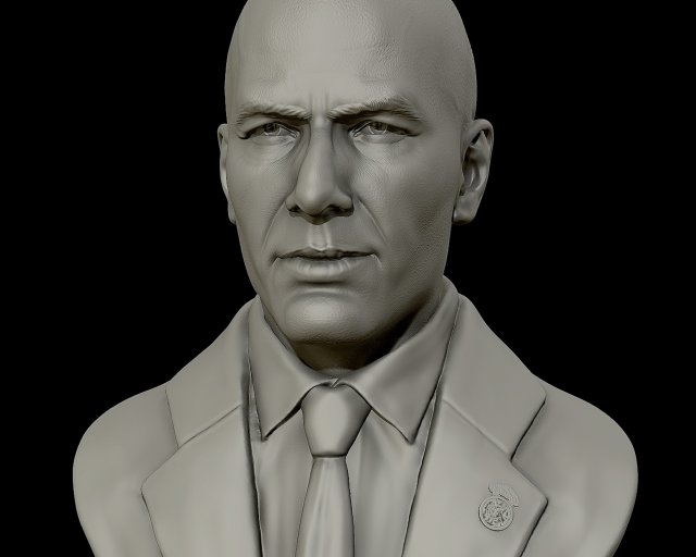 zinedine zidane sculpture 3d print model Modelo de impresión 3D .c4d .max .obj .3ds .fbx .stl .blend 