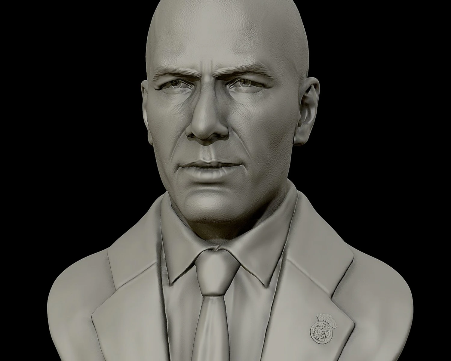 zinedine zidane sculpture 3d print model 3D Print Model .c4d .max .obj .3ds .fbx .stl .blend 