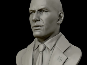 zinedine zidane sculpture 3d print model Modelo de impresión 3D
