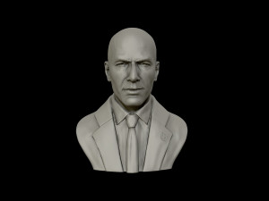 zinedine zidane sculpture 3d print model Modelo de impresión 3D