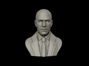 zinedine zidane sculpture 3d print model 3D Print Model