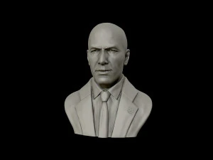 zinedine zidane sculpture 3d print model 3D Print Model