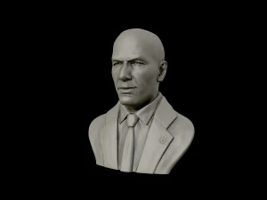 zinedine zidane sculpture 3d print model 3D Print Model