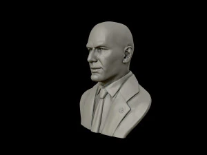 zinedine zidane sculpture 3d print model 3D Print Model