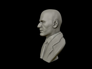 zinedine zidane sculpture 3d print model Modelo de impresión 3D