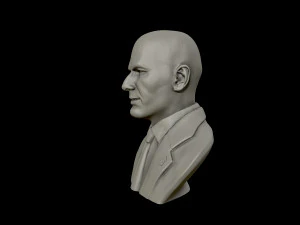 zinedine zidane sculpture 3d print model 3D Print Model