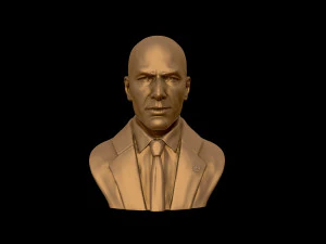 zinedine zidane sculpture 3d print model 3D Print Model
