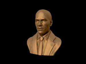 zinedine zidane sculpture 3d print model 3D Print Model