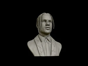 asap rocky portrait sculpture 3d print model 3D Print Model